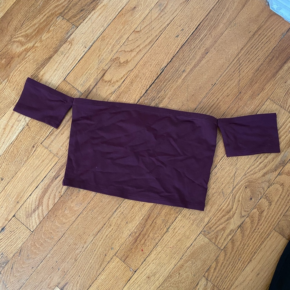 Off the shoulder crop top